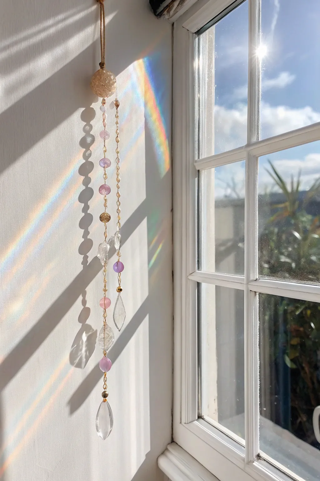 Catch the light with this charming DIY suncatcher, adding a touch of ethereal beauty to your space.