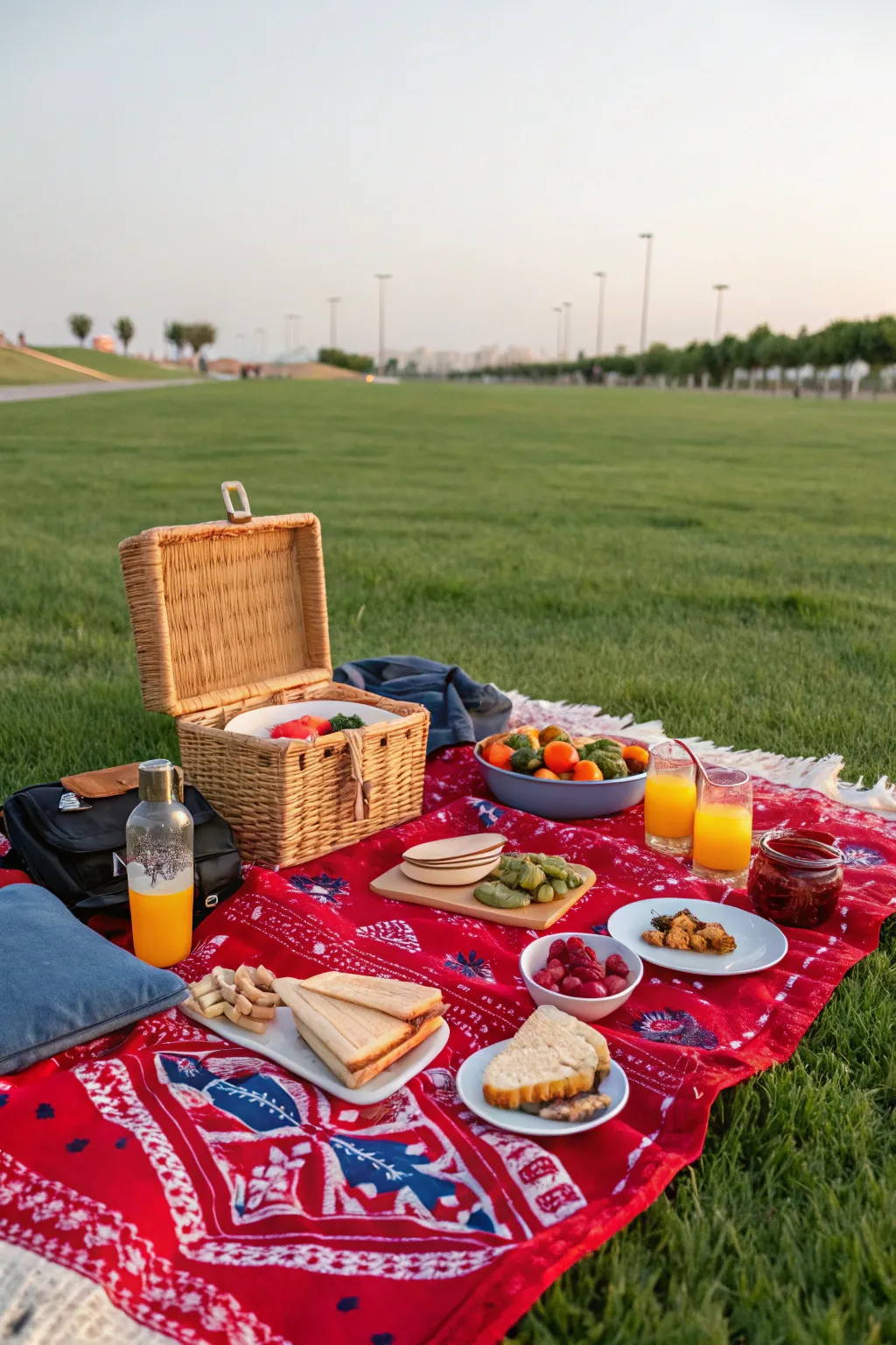 Enjoy the outdoors with a DIY bandana picnic blanket.