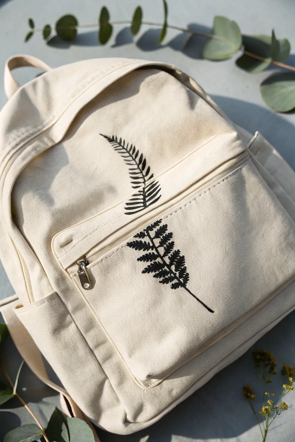 Transform your backpack with elegant temporary tattoos for a personalized touch of nature-inspired beauty!