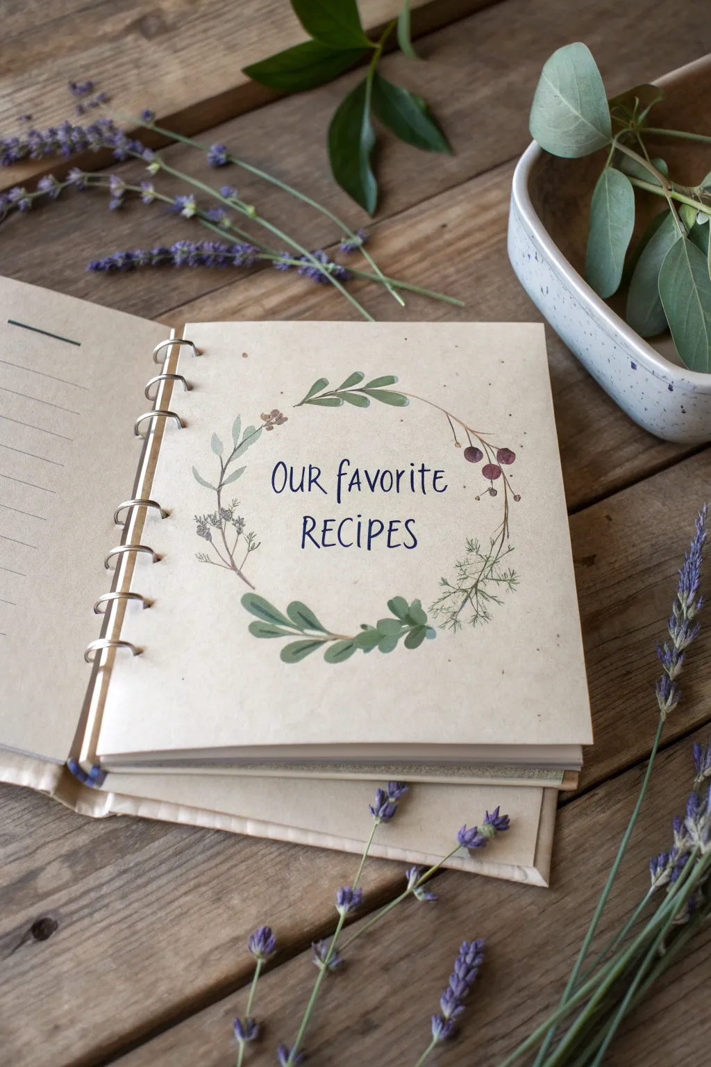 Craft your story together: A personalized recipe book for your bridesmaid proposal.
