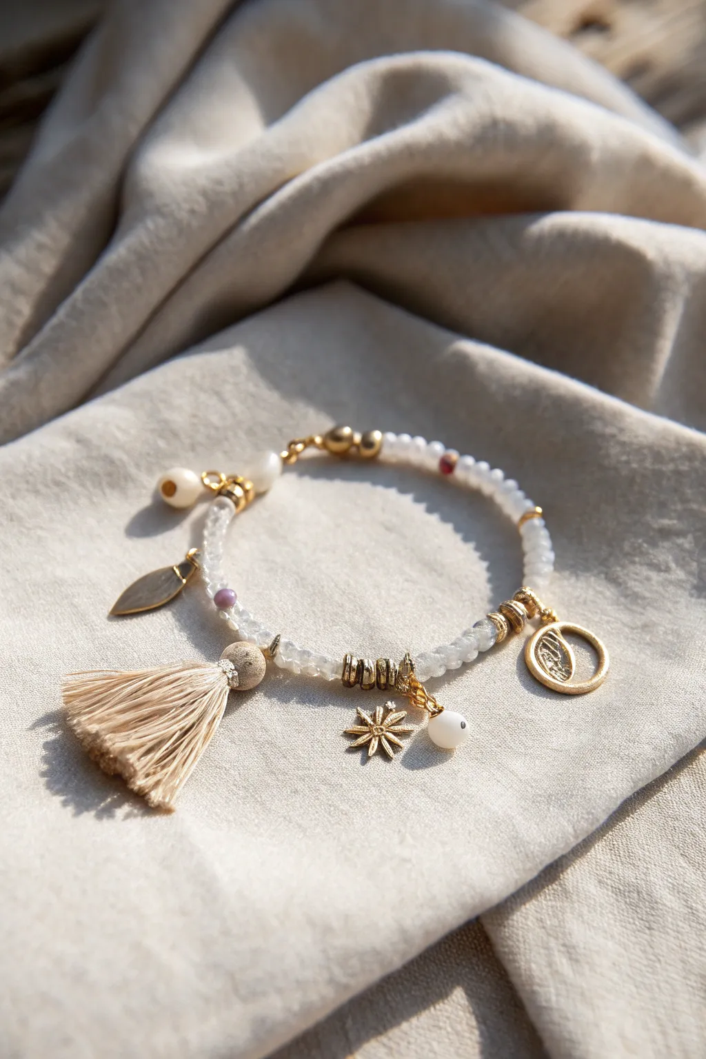 Tell your unique story with each charm on your bracelet, where simplicity meets personal milestones.