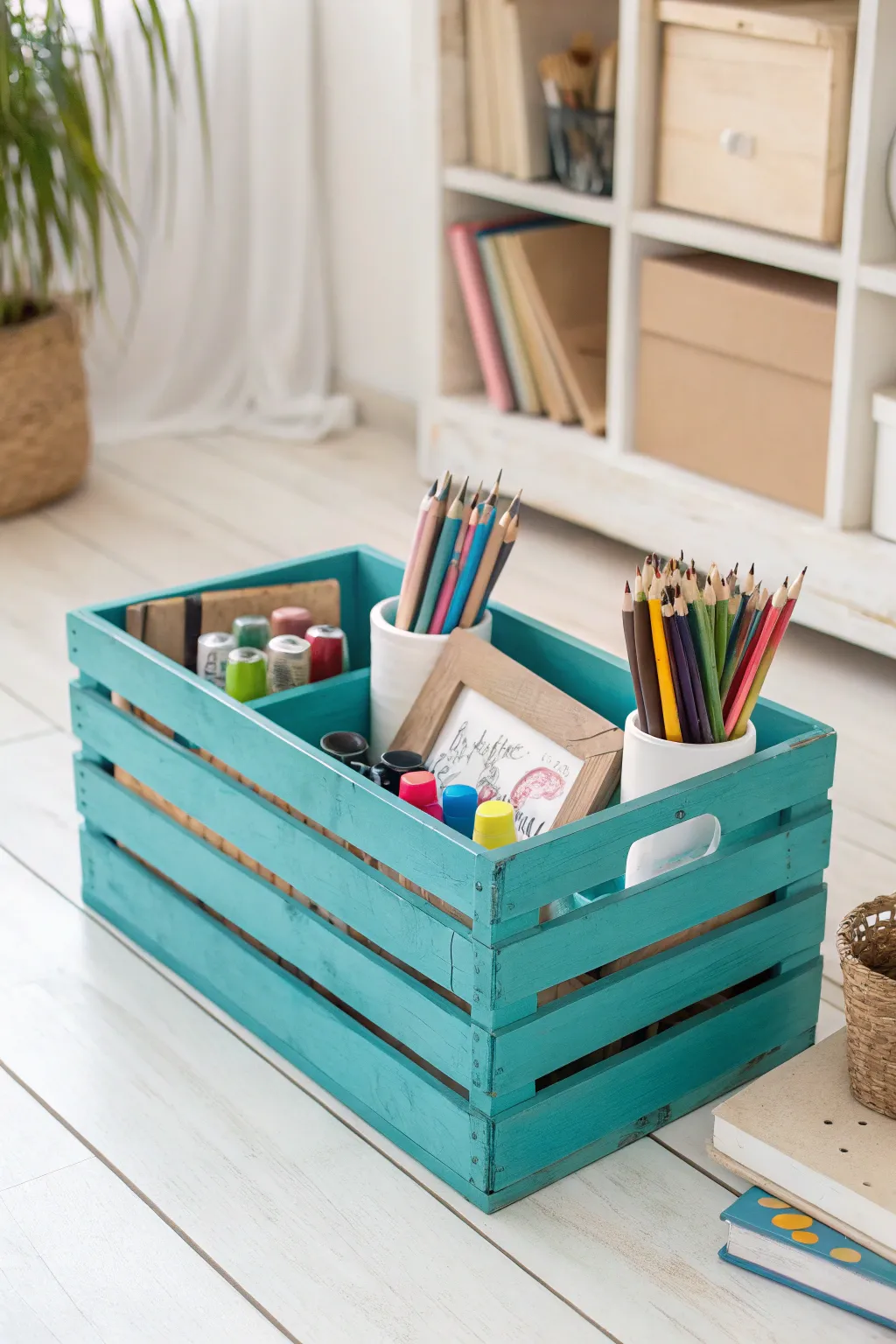 Transform your classroom with eco-friendly elegance: Upcycled material bins that teach sustainability with style.