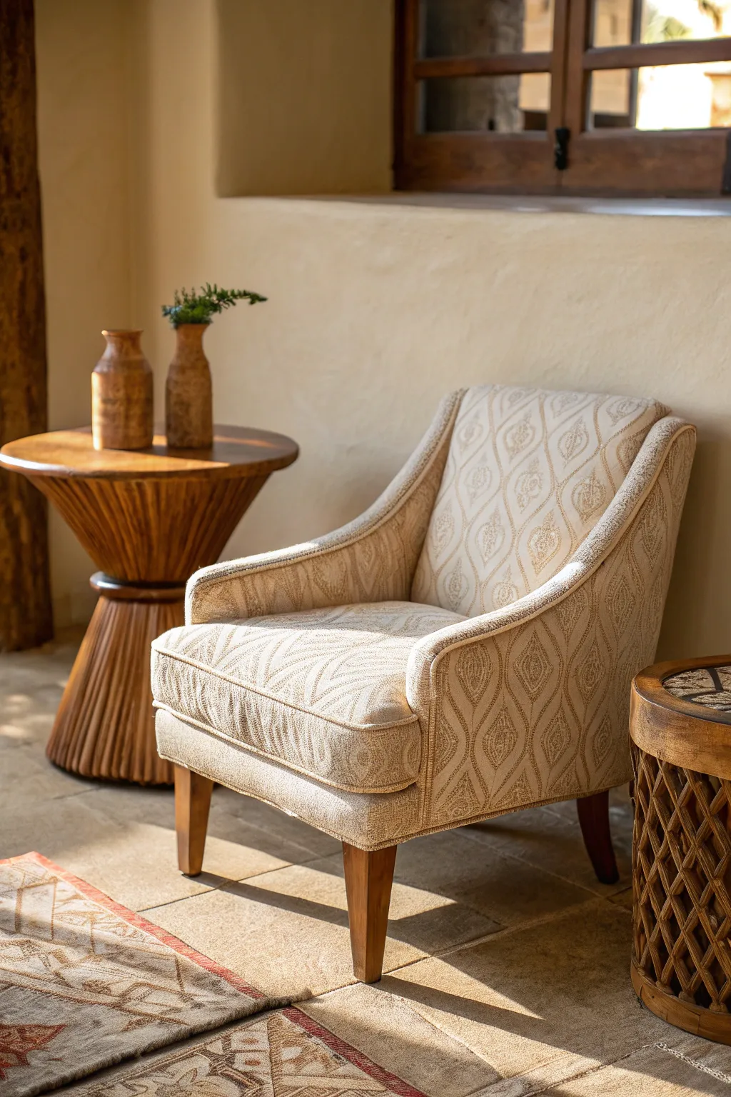 Create your perfect coffee corner with a touch of elegance and natural beauty. ☕✨ #CozyNook #ScandiBohoStyle