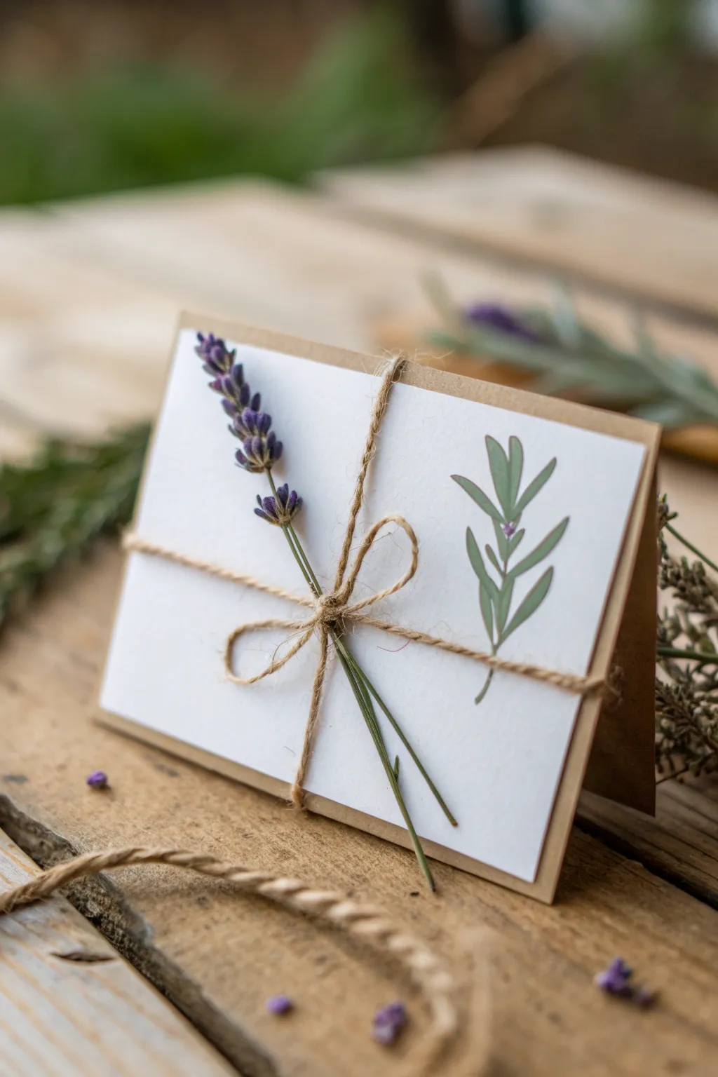 Add a touch of nature to your gift cards for a simple yet striking DIY embellishment.