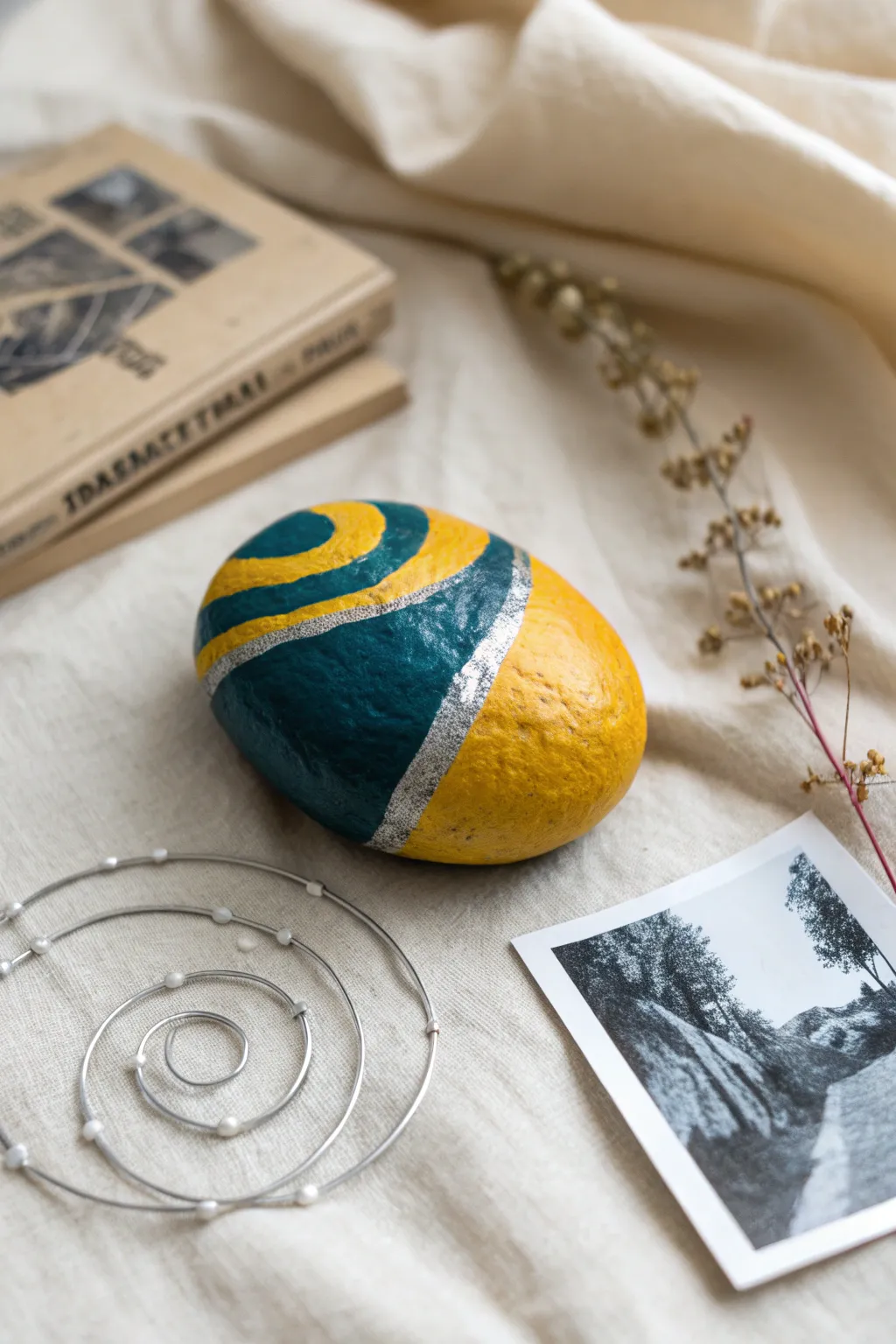 Craft memories with style: Painted Rock Photo Holders for a chic and heartfelt display.