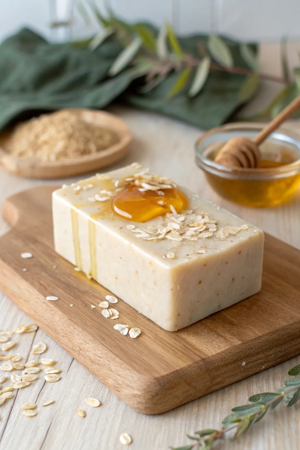 Embrace natural beauty with handmade oatmeal and honey soap bars, a perfect DIY gift!