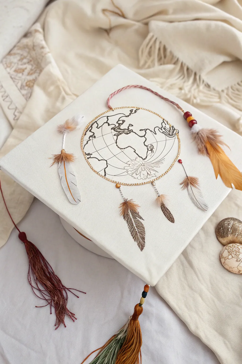 Embark on new journeys with a wanderlust-inspired graduation cap.
