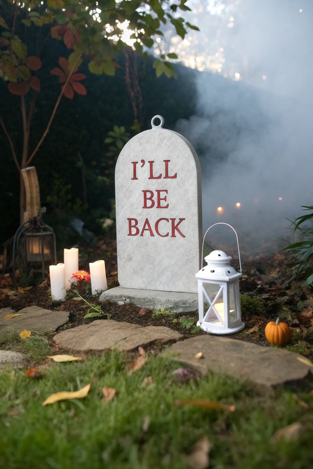 Haunt your garden with humor and style: DIY tombstone with a twist!