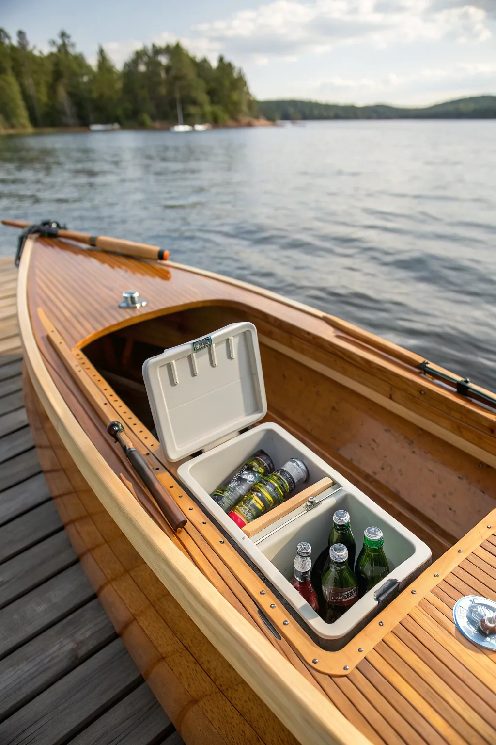 Stay refreshed on your adventures with this expertly crafted built-in cooler compartment, blending vintage charm with modern functionality.