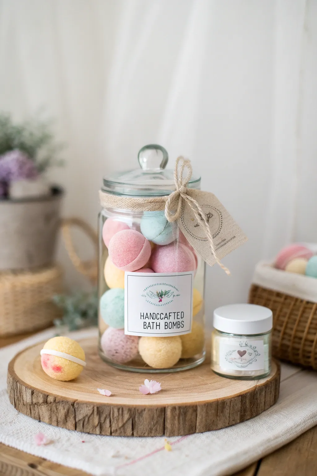 A touch of indulgence: Create a spa day in a jar for Mother's Day, filled with handcrafted delights.