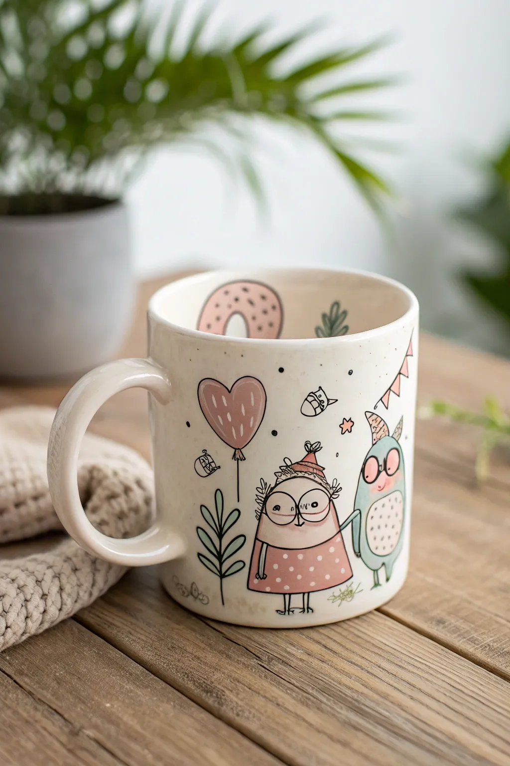 Start your day with a dash of whimsy and nostalgia, sipping from your favorite cartoon-inspired mug.
