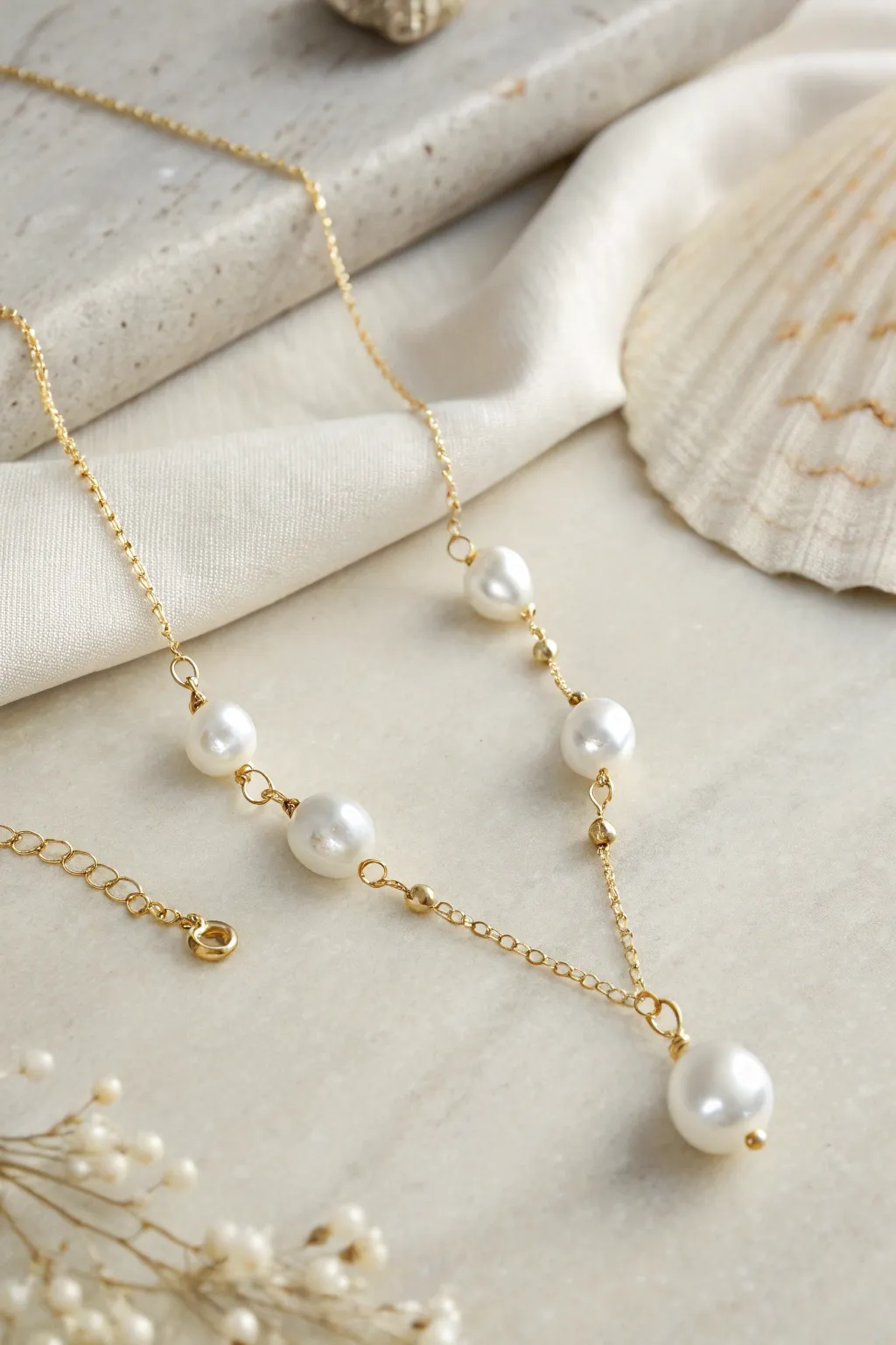 Elevate your style with a minimalist pearl drop necklace – where elegance meets simplicity.