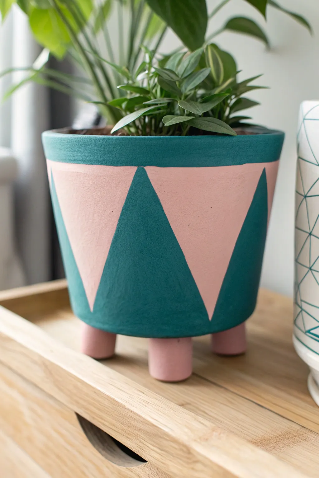 Elevate your plant display with these chic DIY foam board pot feet! 🌿✨ #MinimalistDesign #DIYHomeDecor