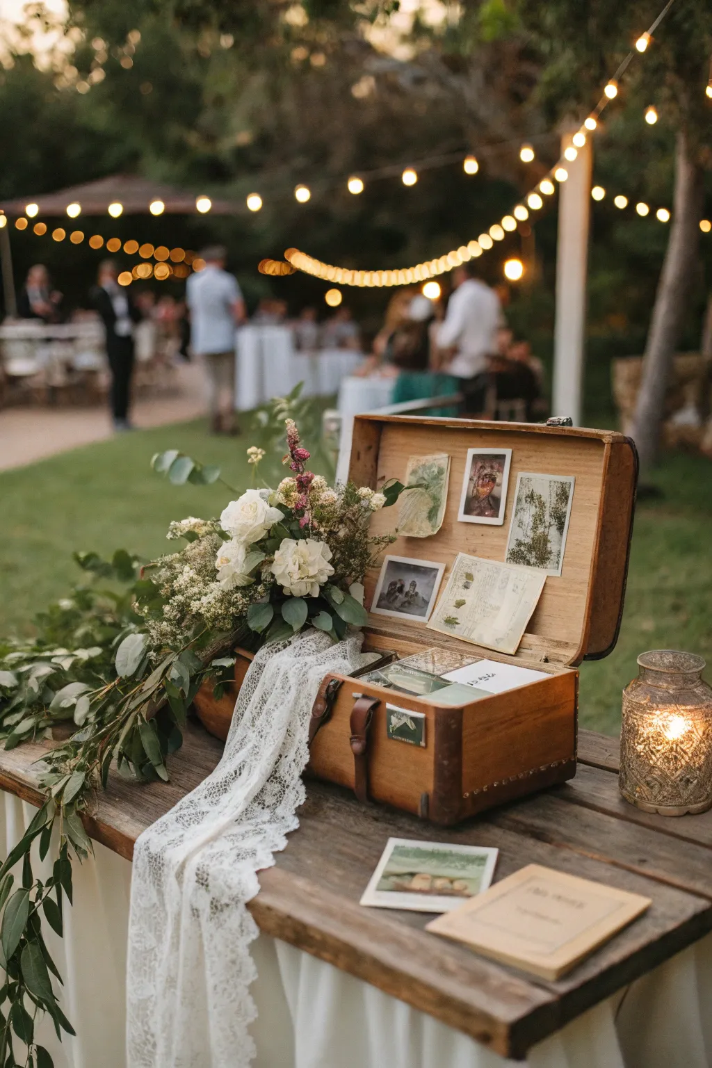 Transform your event with charming suitcase centerpieces that tell a story.