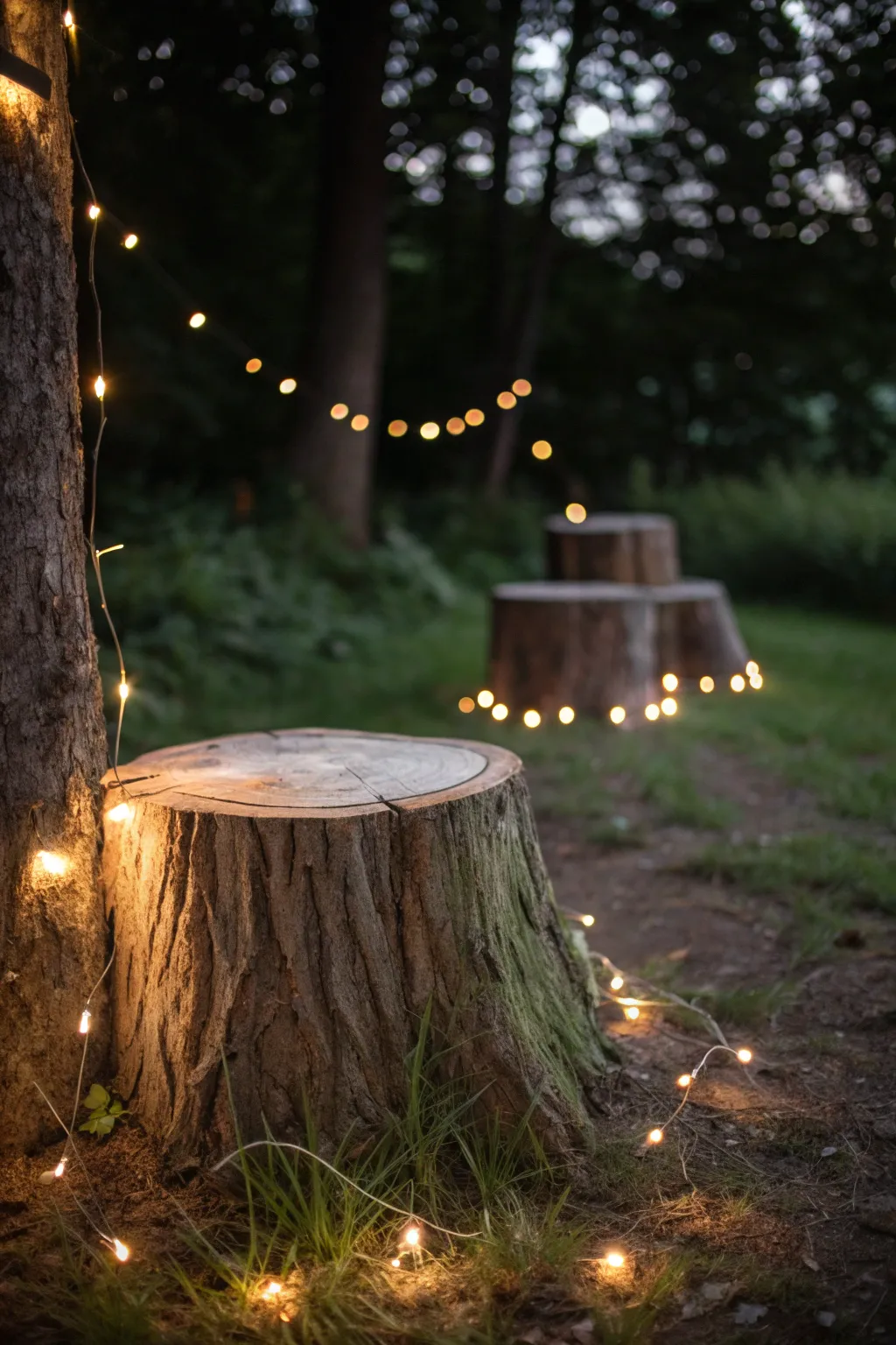 Illuminate your space with the enchanting glow of a 'Floating Light Stump'. A perfect blend of nature and innovation.