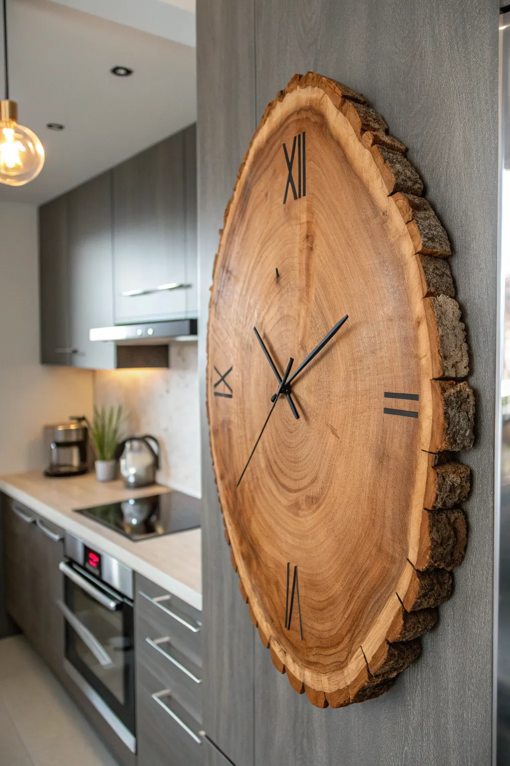 Elevate your space with a nature-inspired wall clock that marries elegance and functionality.