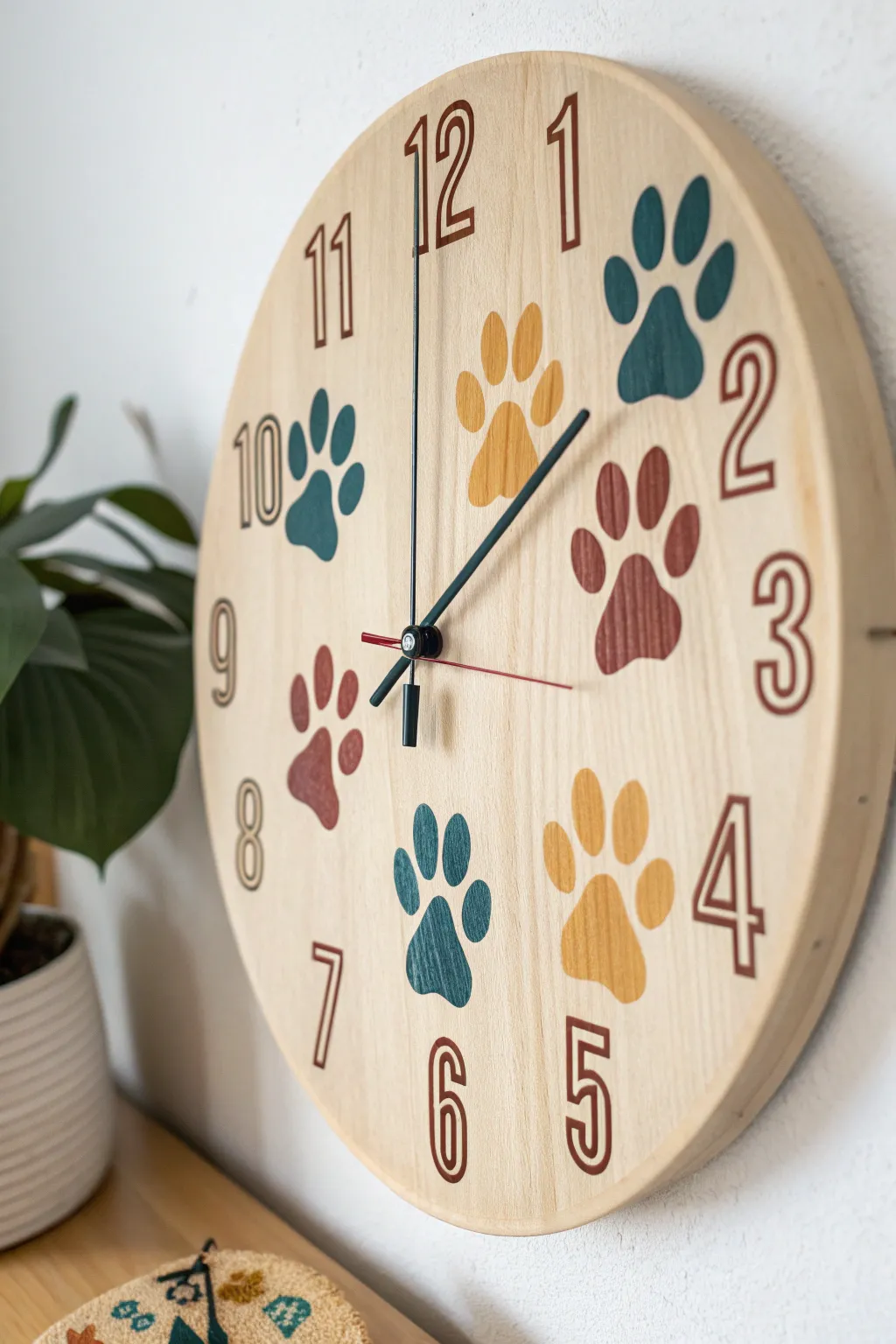 Time to cherish every moment with a unique paw print clock—where your furry friend's prints mark each hour with love and creativity.