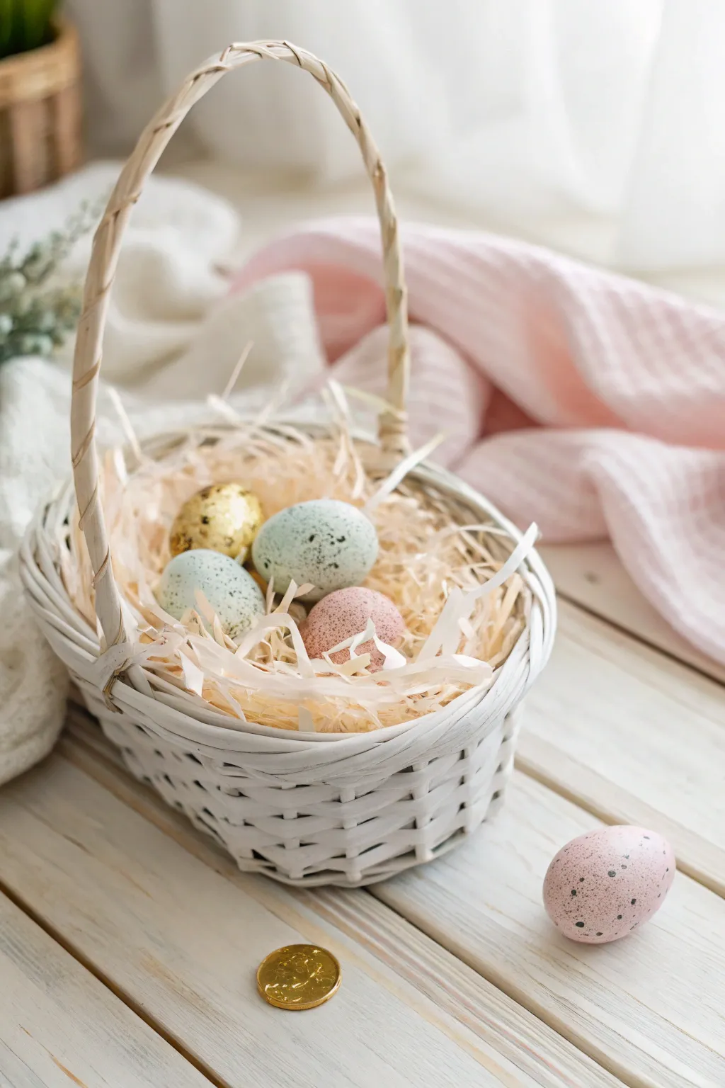 Discover the magic of hidden treasures with a touch of gold in your Easter basket!