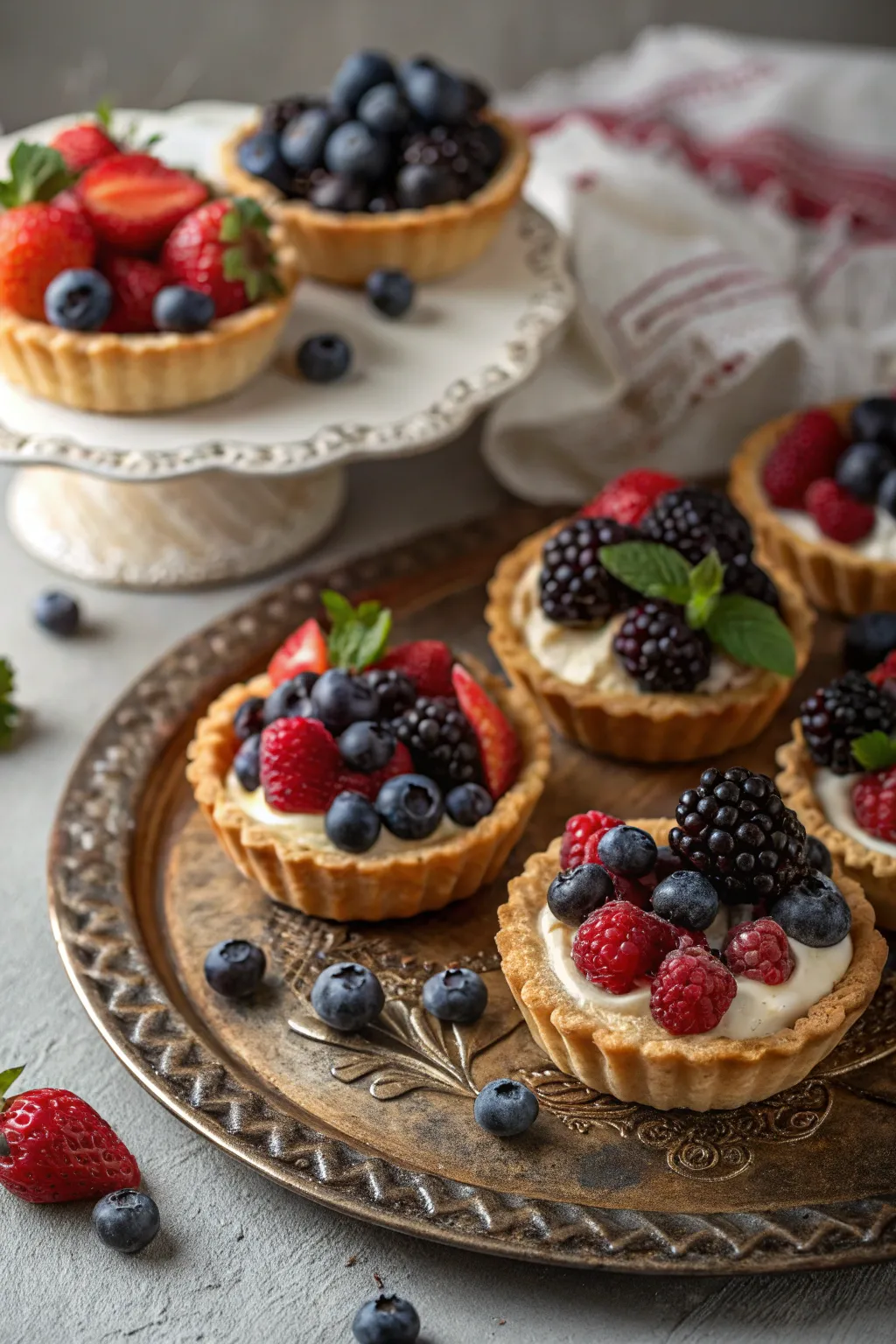 Berry tartlets that are as delightful to eat as they are to look at.