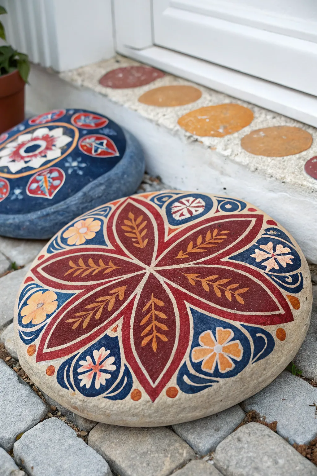 Celebrate world cultures with beautifully painted stepping stones!