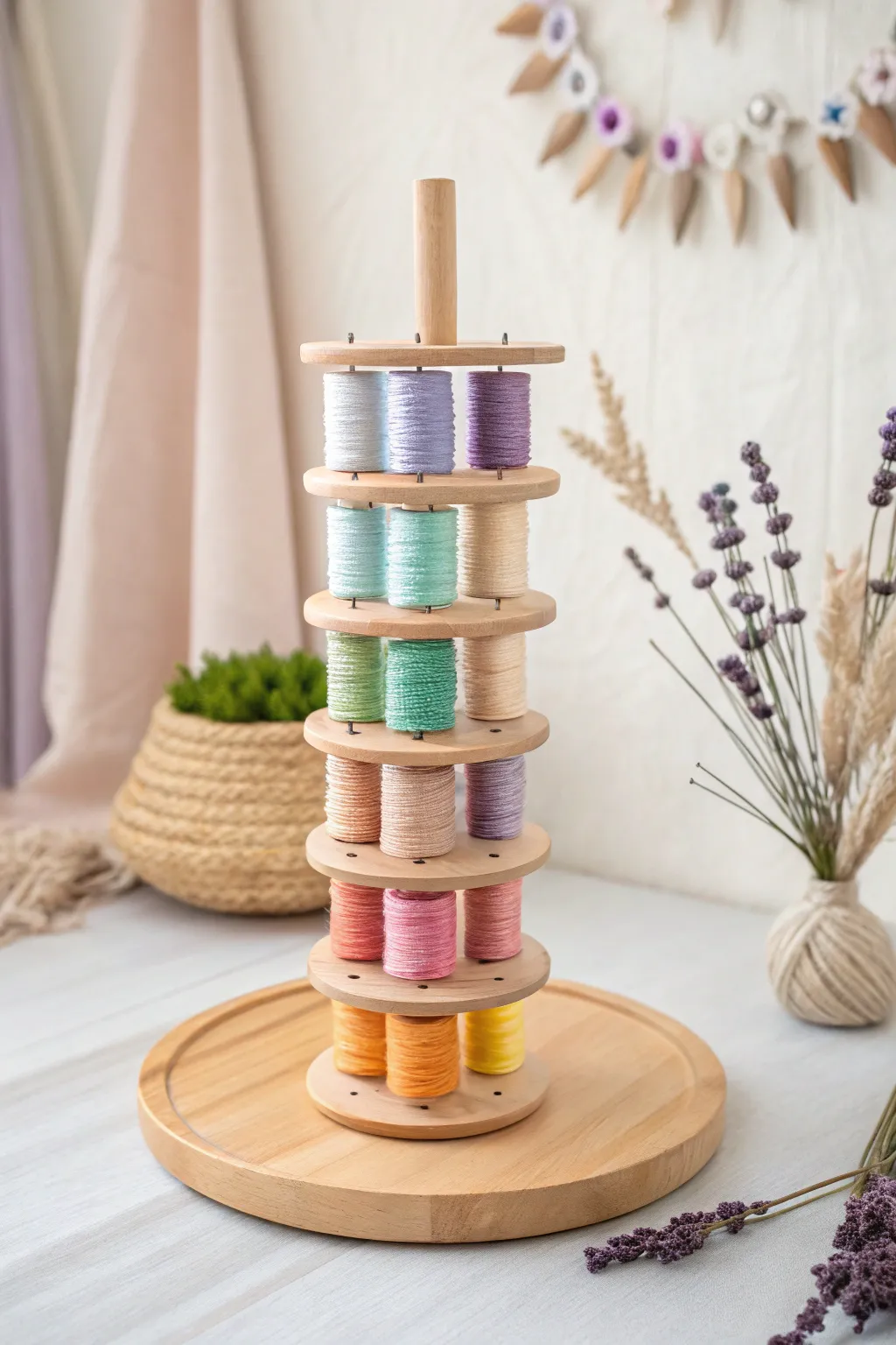 Transform your thread storage into art with a DIY Thread Tree—where organization meets elegance!