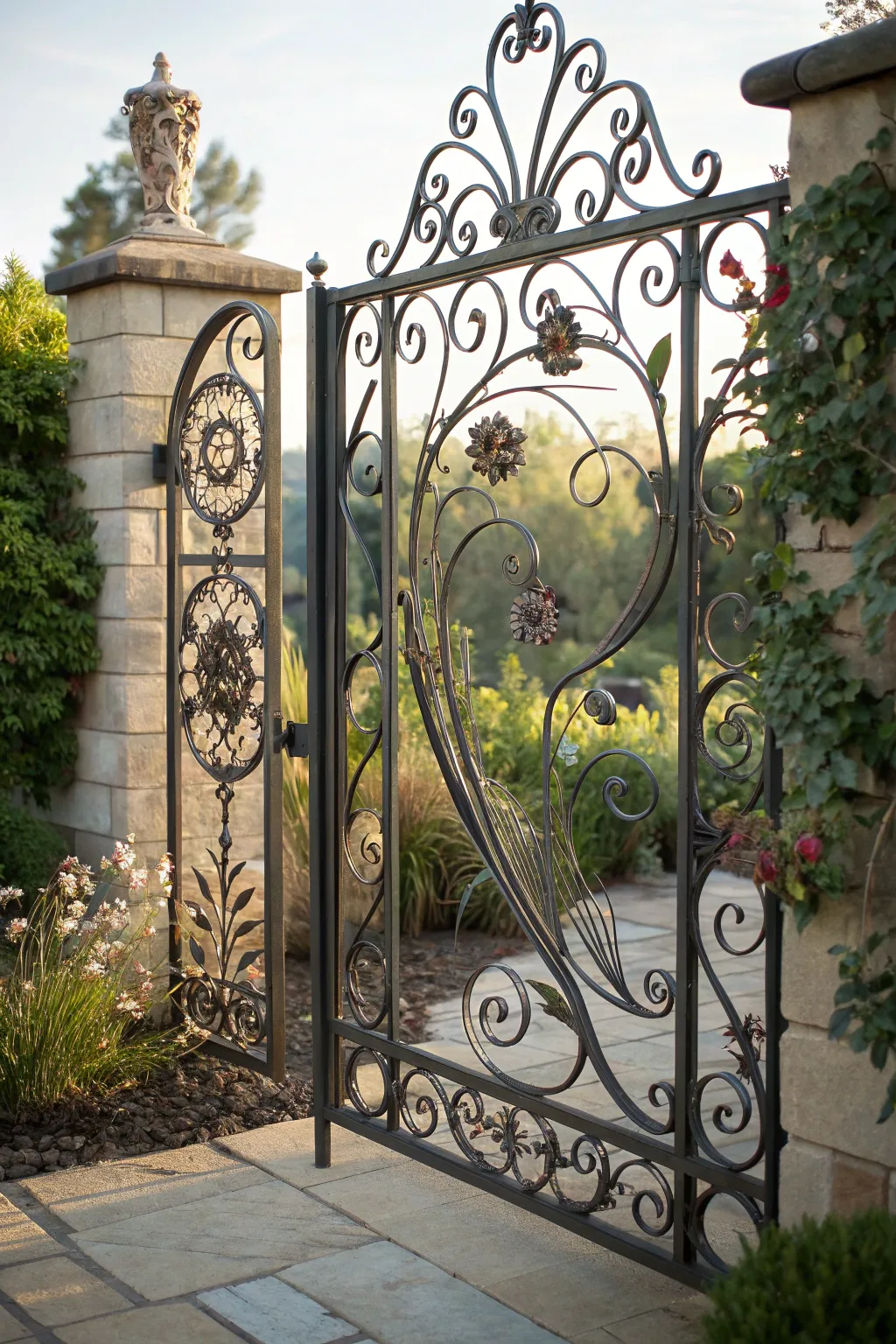 Welcome guests with the artistry of a handcrafted garden gate.