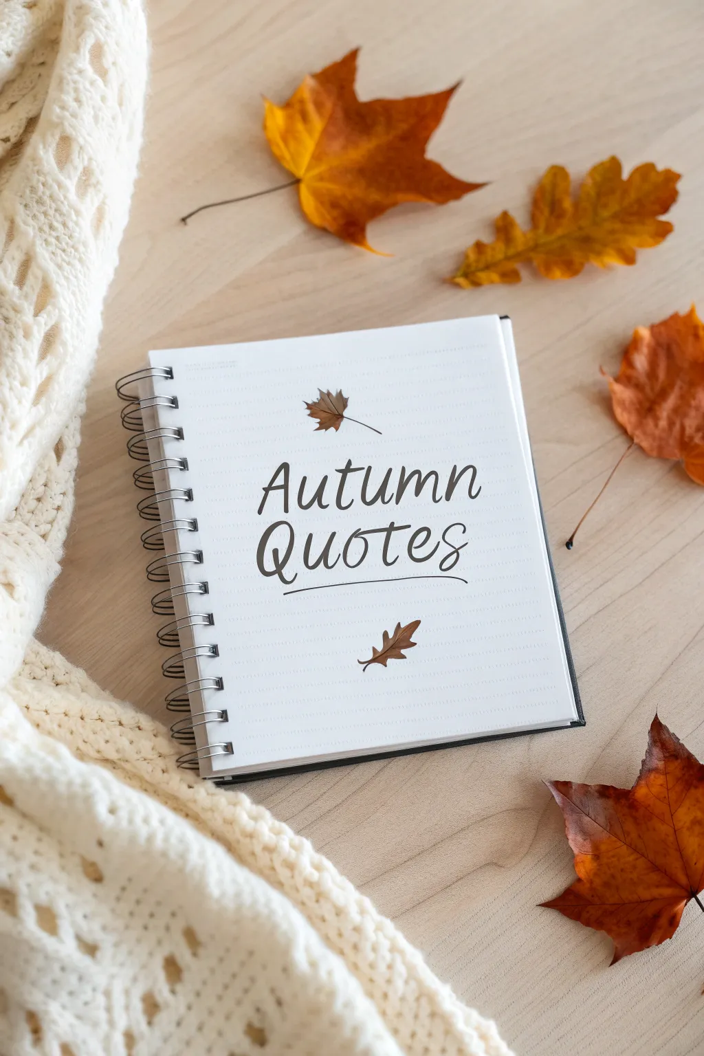 Capture the essence of autumn with beautifully handwritten quotes in your journal.