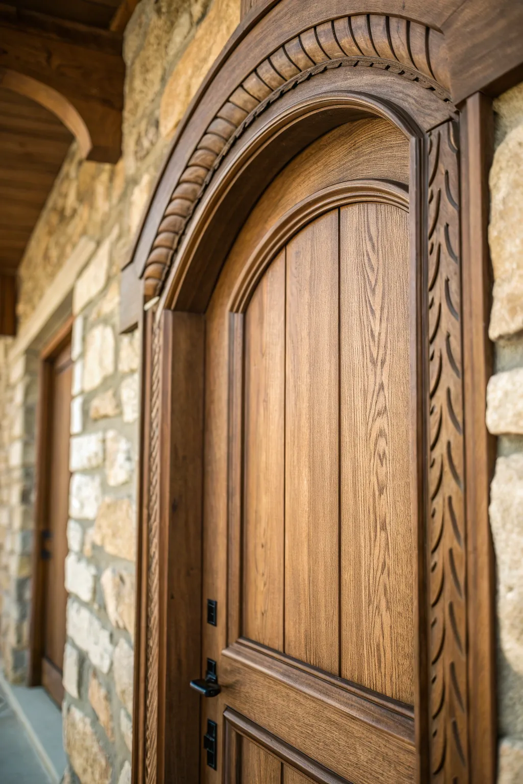 Elevate your space with the timeless elegance of curved trim craftsmanship.