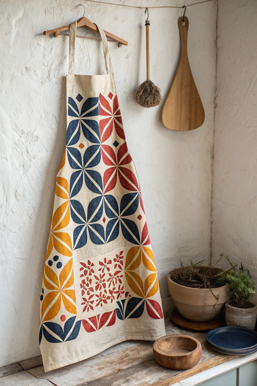 Elevate Father's Day with a stenciled grilling apron - where craftsmanship meets style for the grill master in your life.