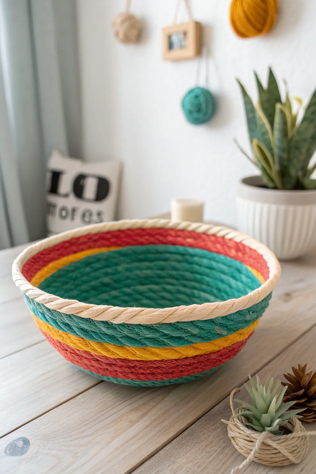 Craft your own colorful masterpiece with paper plate bowl weaving—a perfect blend of simplicity and bold style!