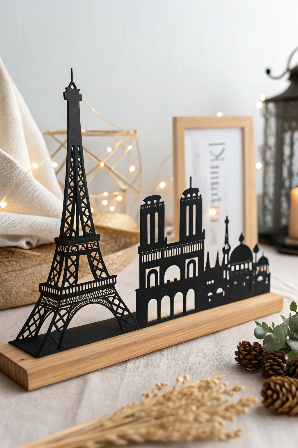 Bring the charm of Paris into your home with this stunning skyline silhouette!