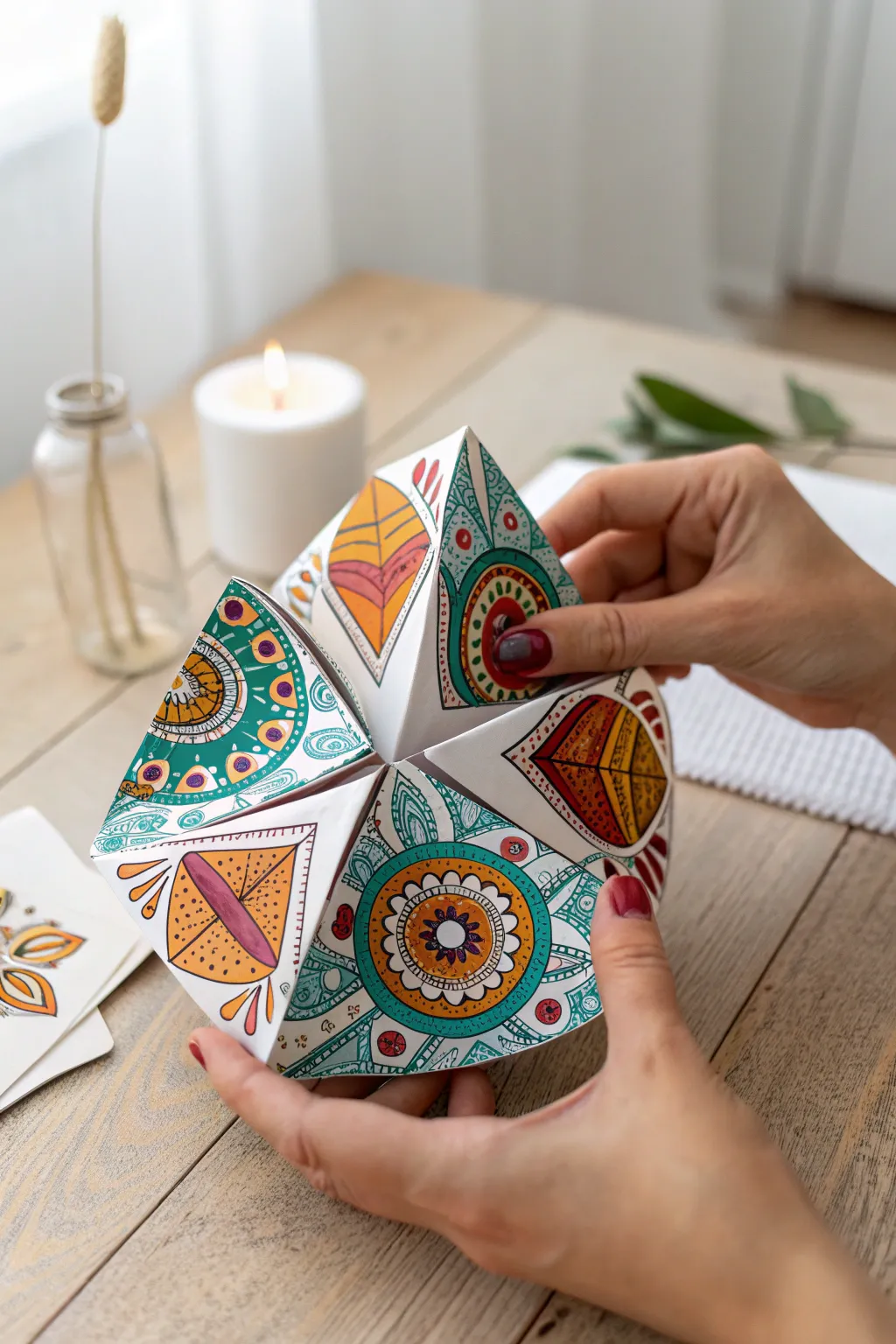 Discover the joy of creating your own secret handshake with this charming paper fortune teller.