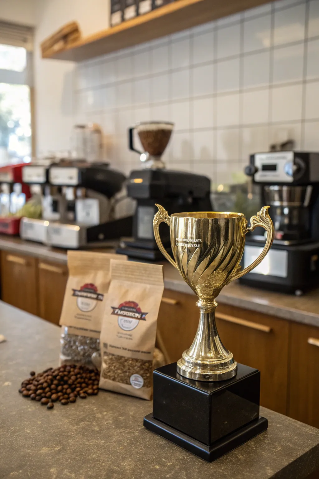 A caffeine king trophy for the ultimate coffee aficionado.