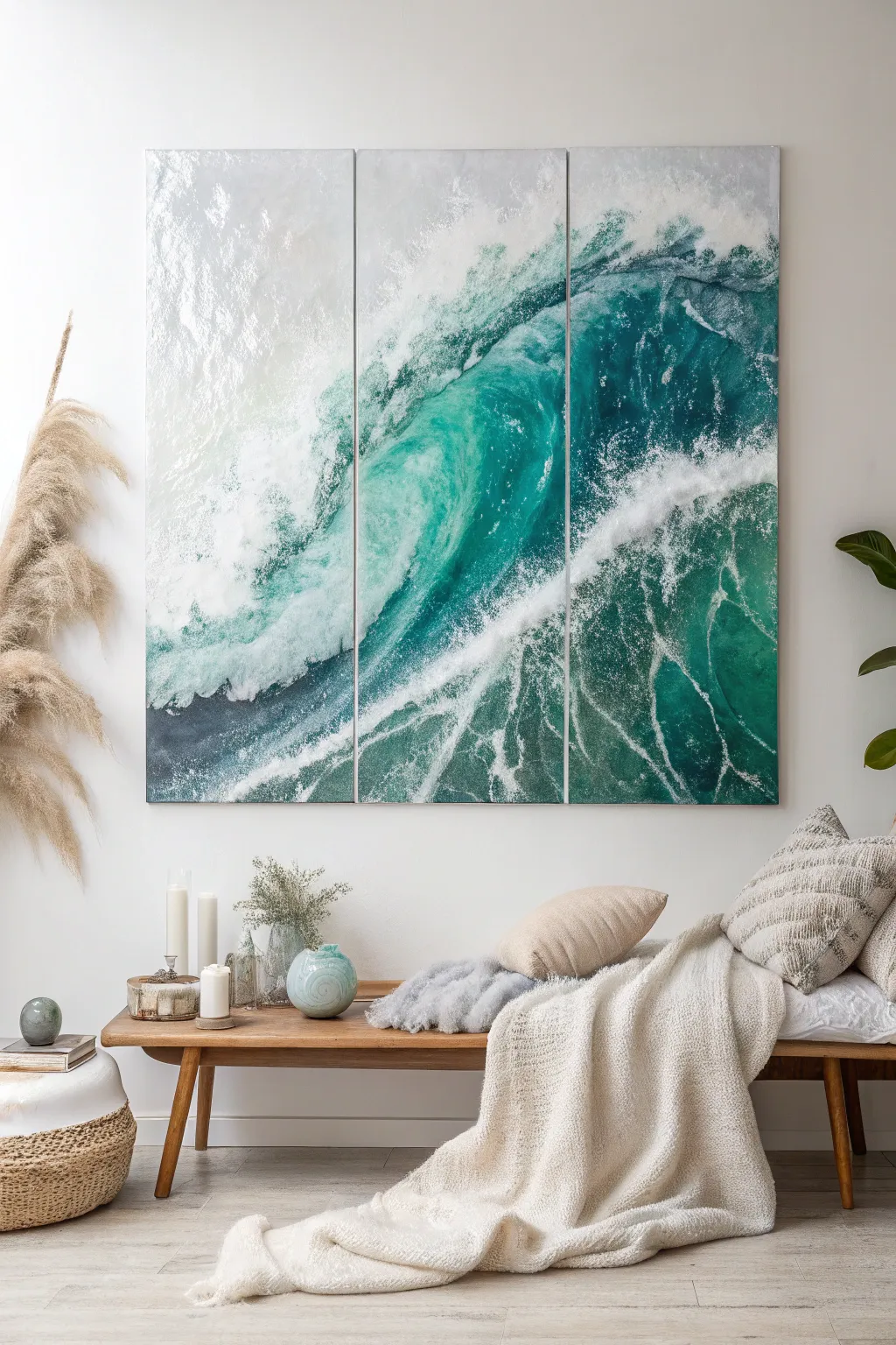Transform your space with the captivating allure of abstract fused glass art—where simplicity meets striking beauty.