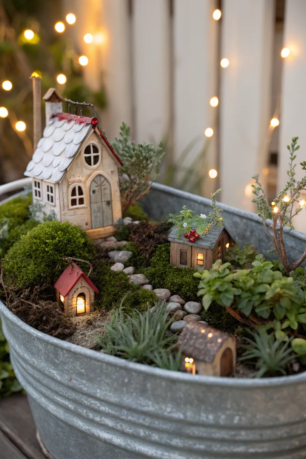Bring magic to your home with a galvanized fairy garden.