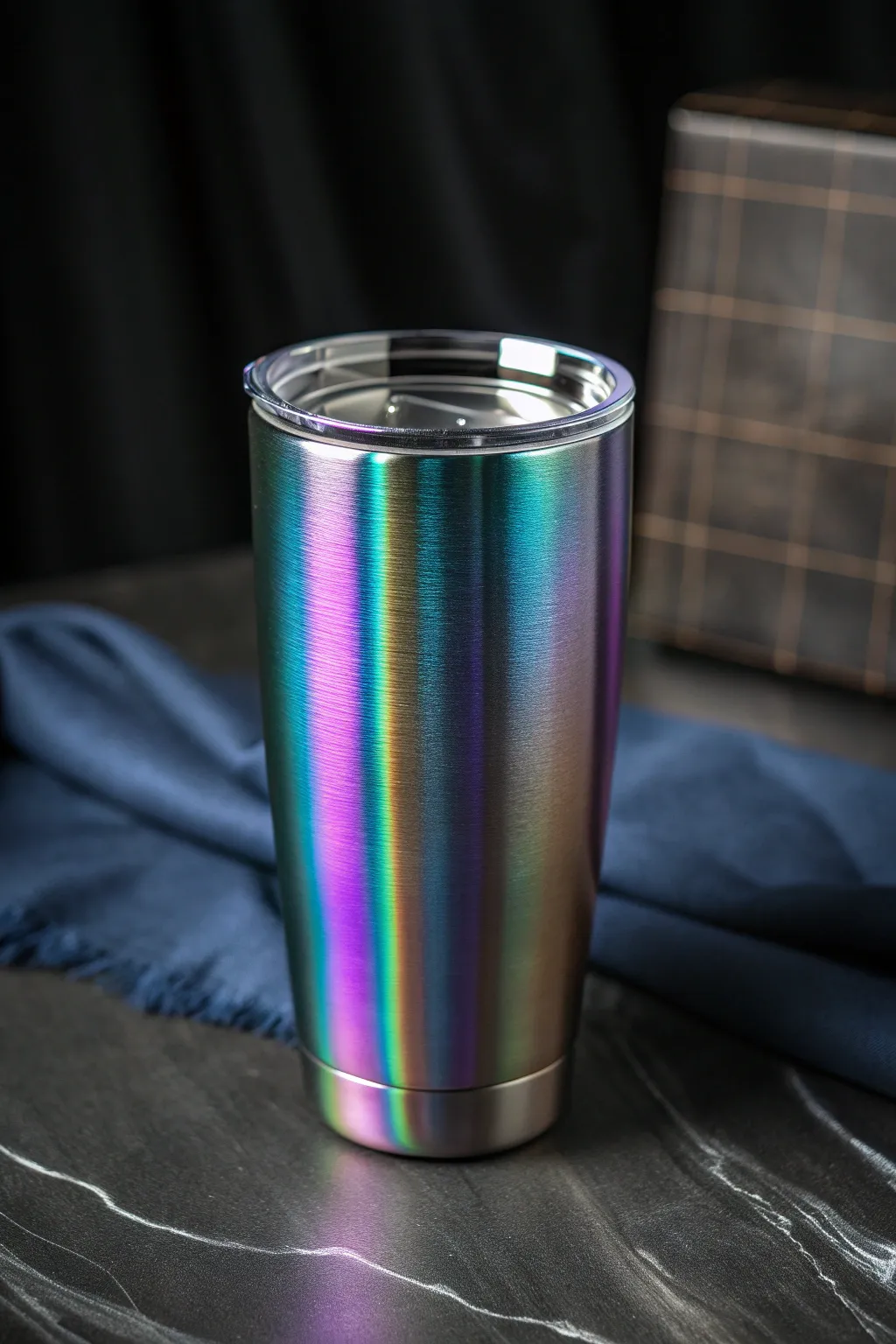 Experience the allure of holographic designs with this mesmerizing tumbler, where craftsmanship meets futuristic style.