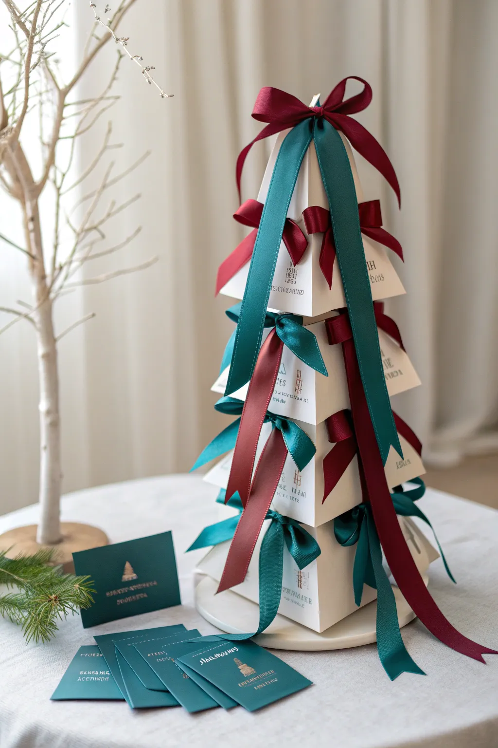 Elevate your gift-giving with a cascading ribbon masterpiece—where elegance meets simplicity.
