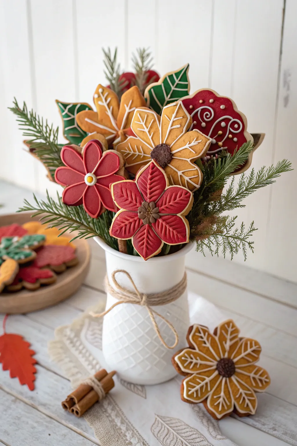 Transform your table with a stunning gingerbread cookie bouquet—where elegance meets deliciousness!