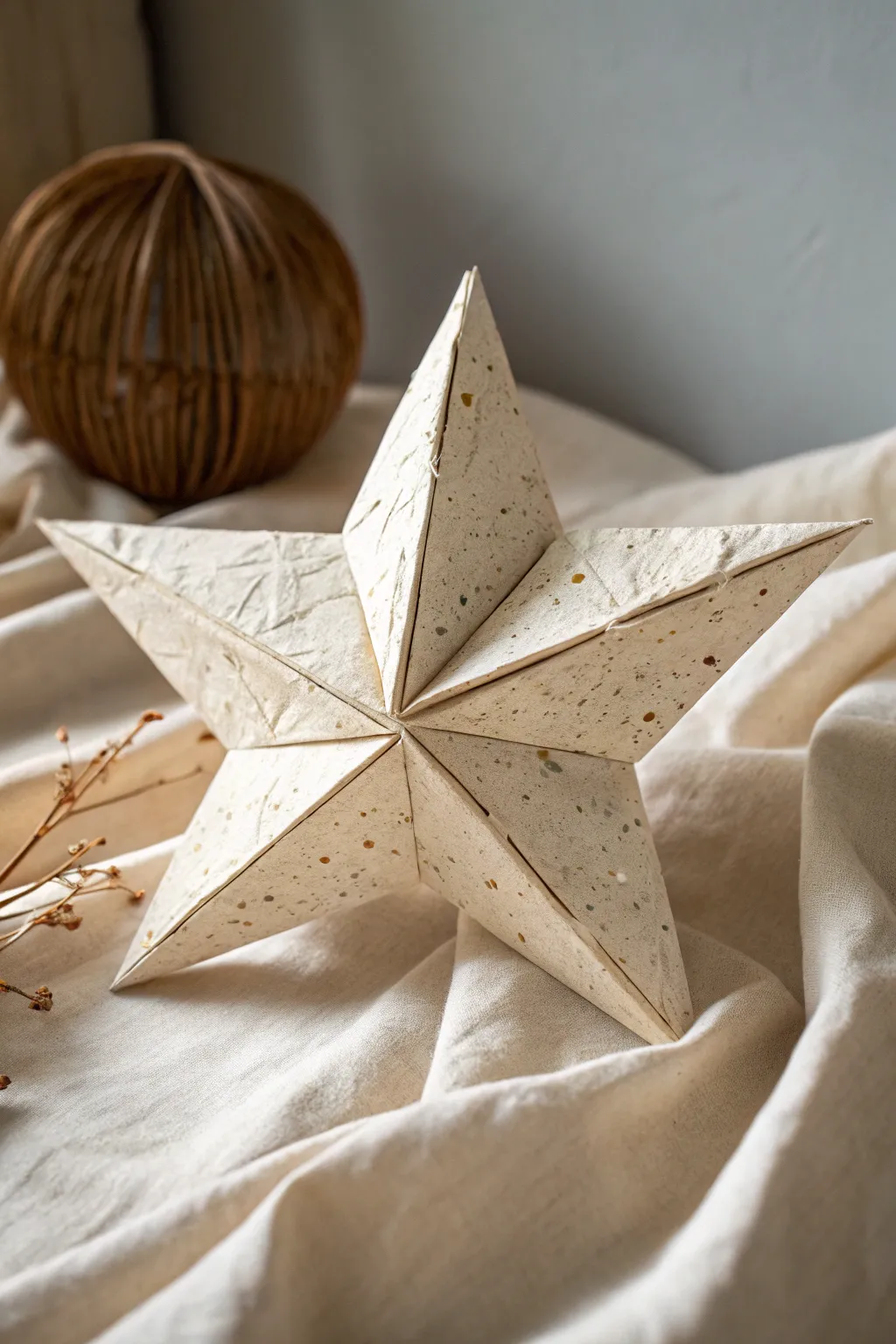 Sustainable beauty in every fold: Embrace eco-friendly elegance with handcrafted paper stars.