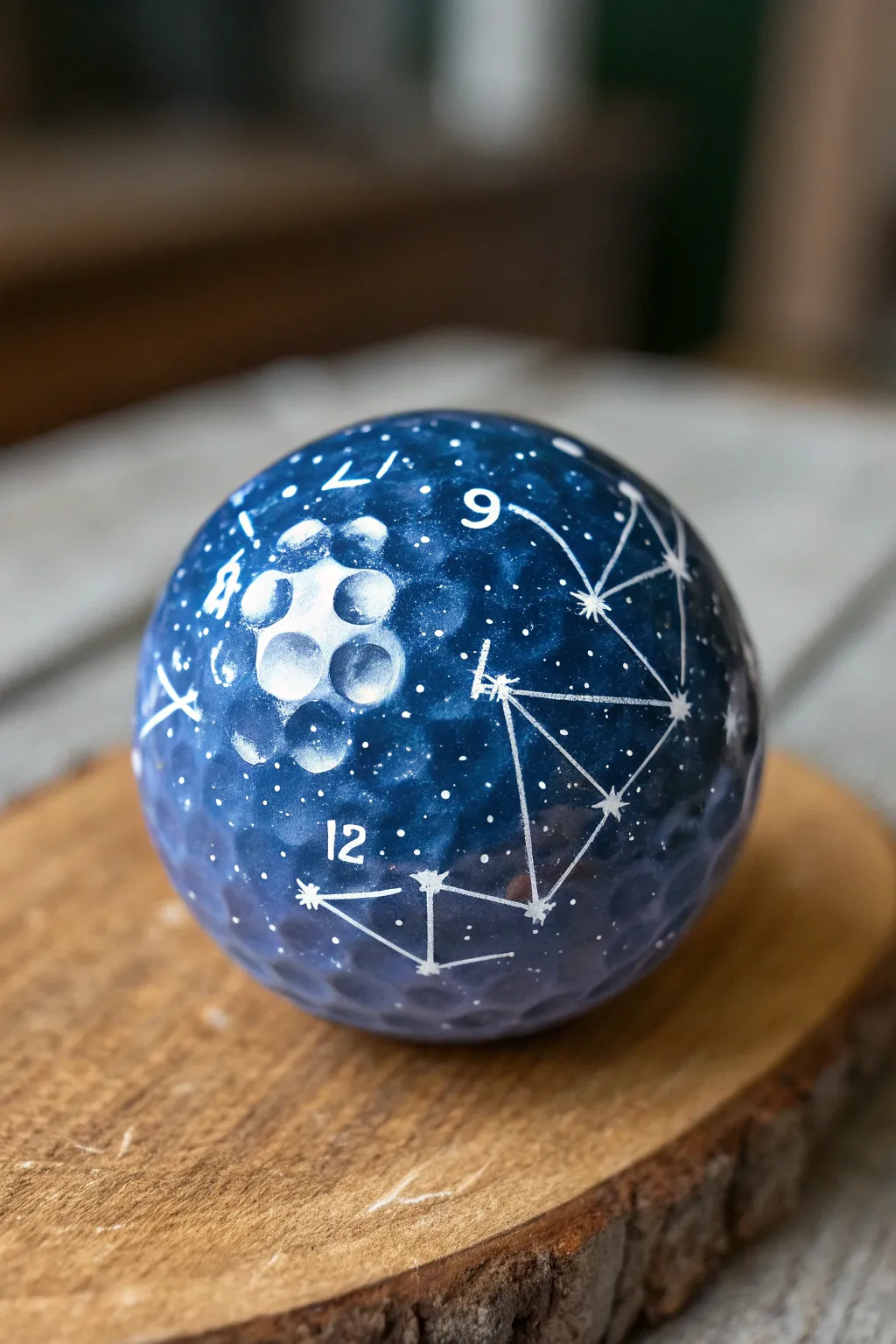 Bring the cosmos to your game with a handcrafted celestial golf ball.