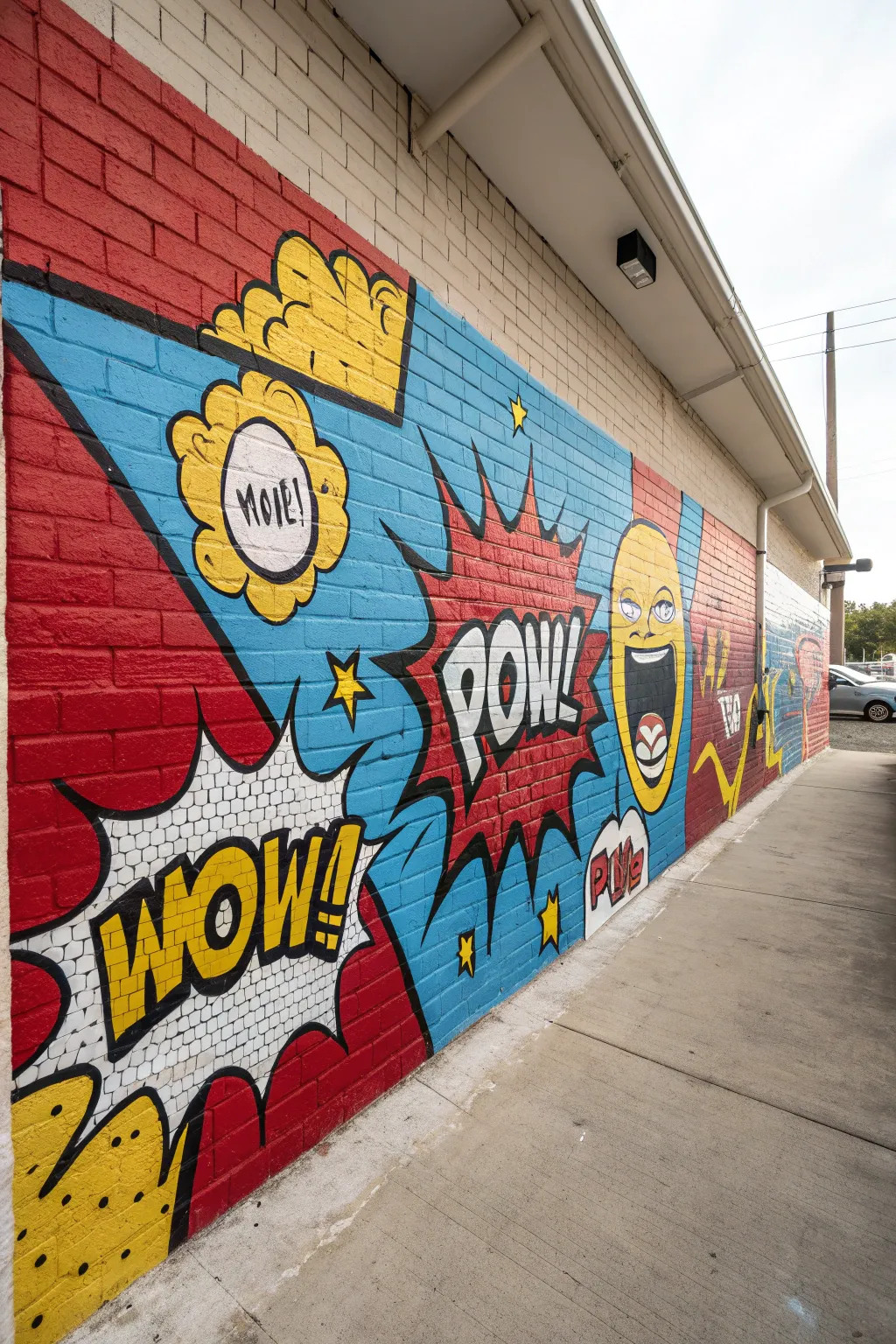 Unleash your inner artist with bold pop art graffiti that adds a playful touch to any space.