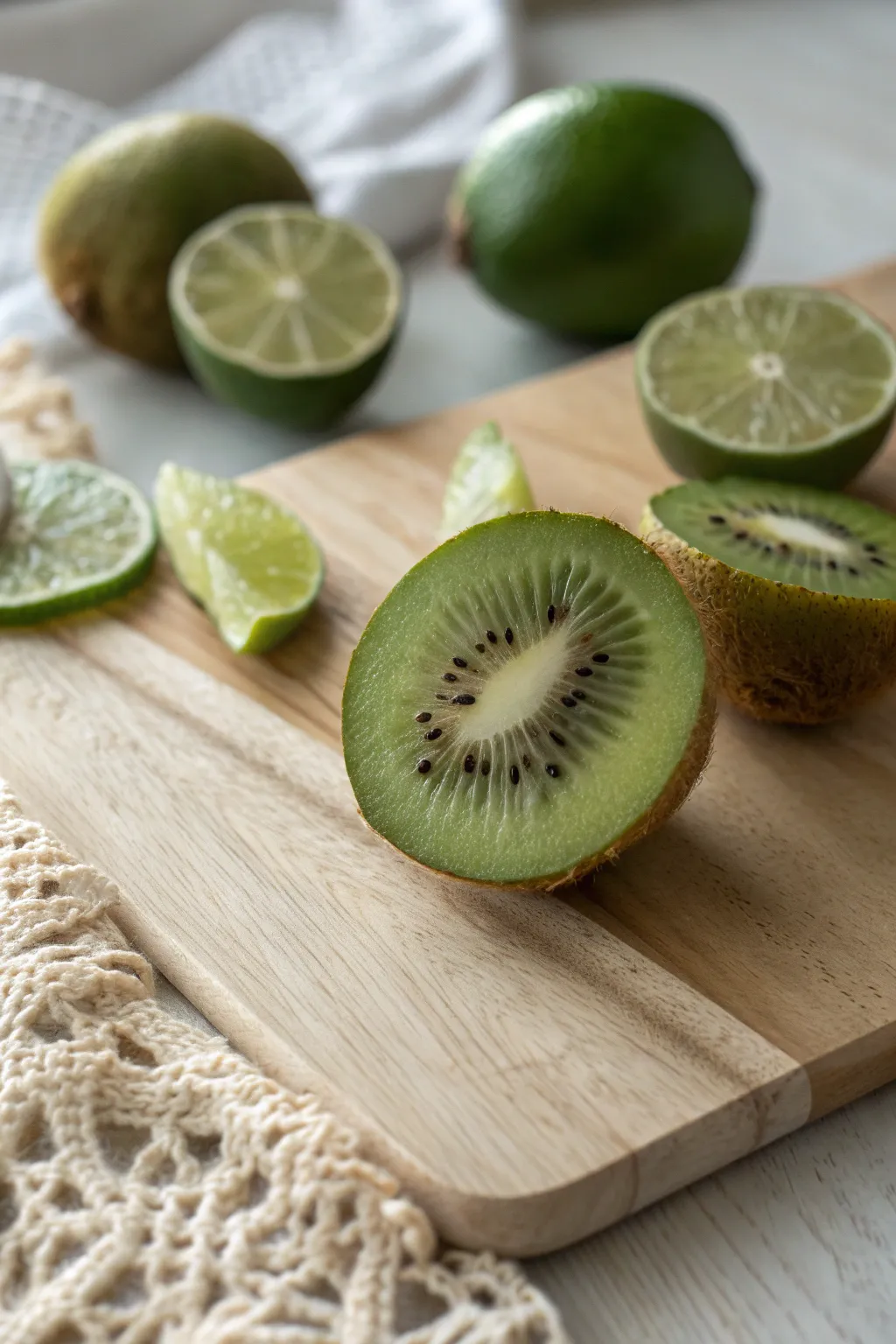 Embrace the lush hues of tropical fruits for a refreshing splash of green in your kitchen decor.