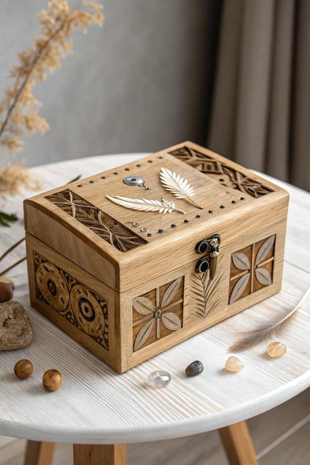 Unravel the mystery within: A handcrafted box of surprises awaits!