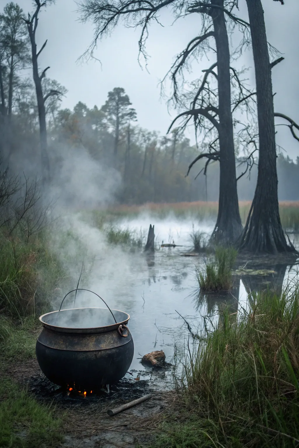 Add magic with a witch’s cauldron.