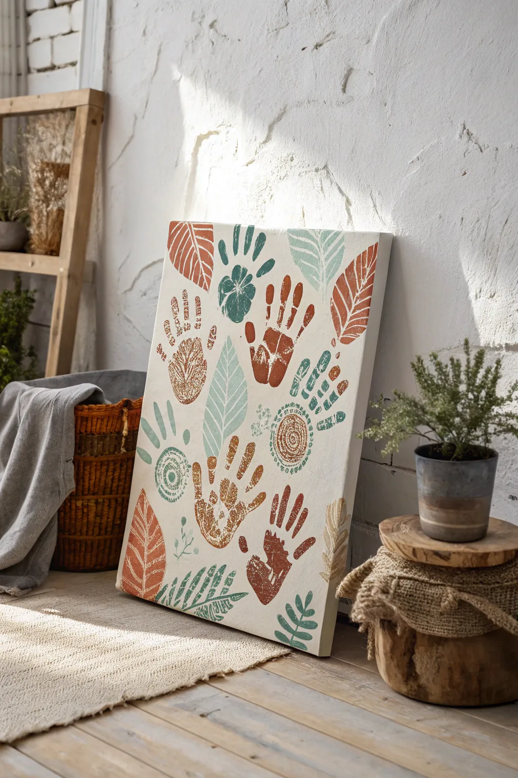 Add a splash of personality to your space with funky fingerprint art! 🎨✨ #CraftWithLove