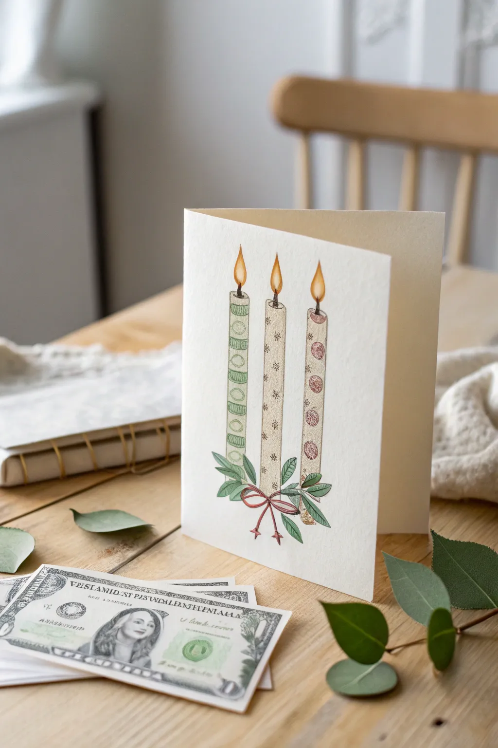 Gift creatively: Light up their birthday with a Money Candle Card!
