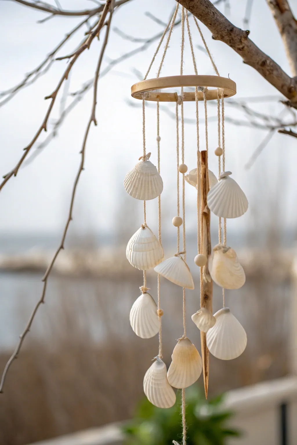 Bring tranquility to your grandparents' space with these nature-inspired wind chimes, blending simplicity and elegance. 🌿✨