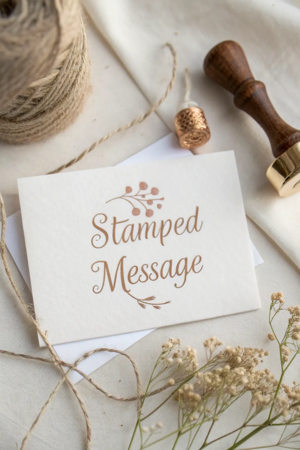 Stamped with Love: Add a touch of elegance to your handmade cards with simple yet charming rubber stamp designs.