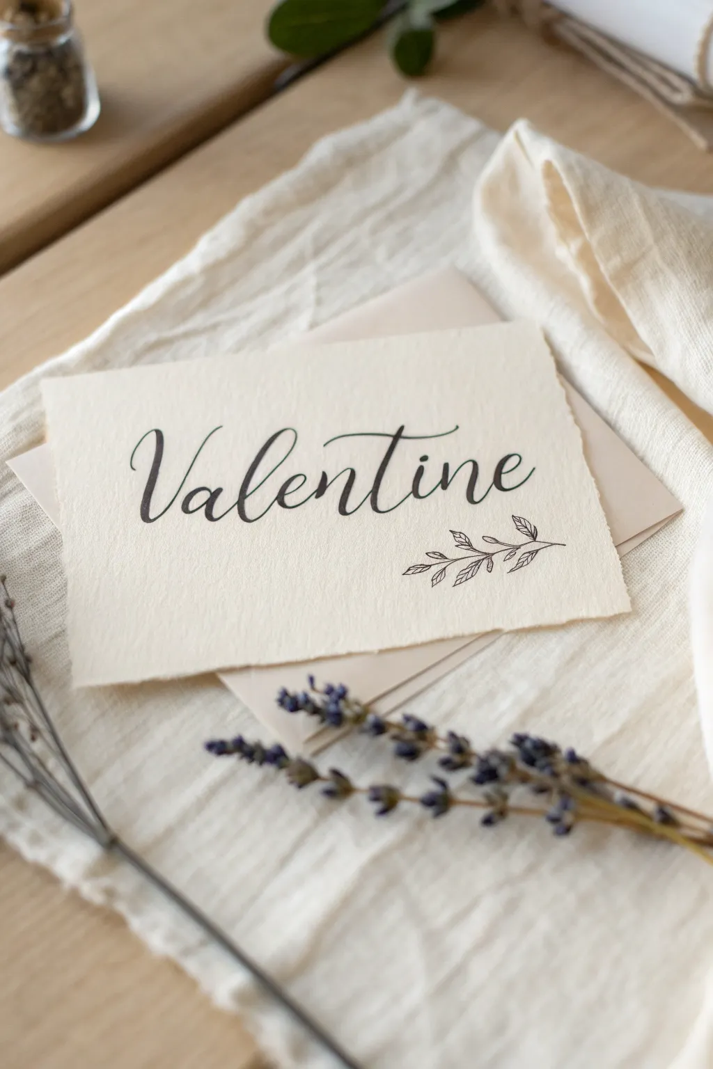 Add a personal touch to your Valentine's Day with a calligraphy love note, where simplicity meets elegance.
