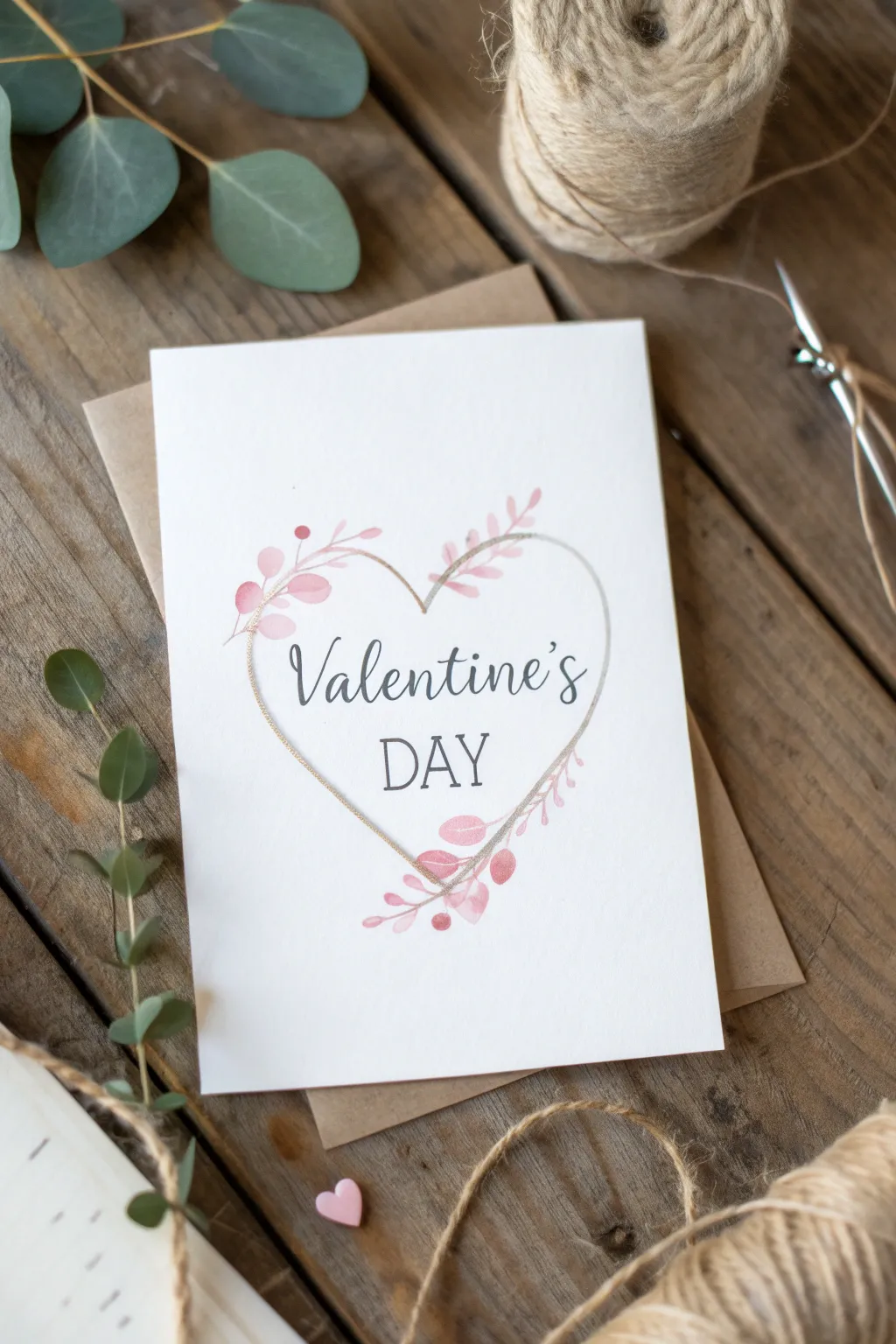 Less is more: Discover the beauty of minimalist Valentine's Day cards crafted with love.